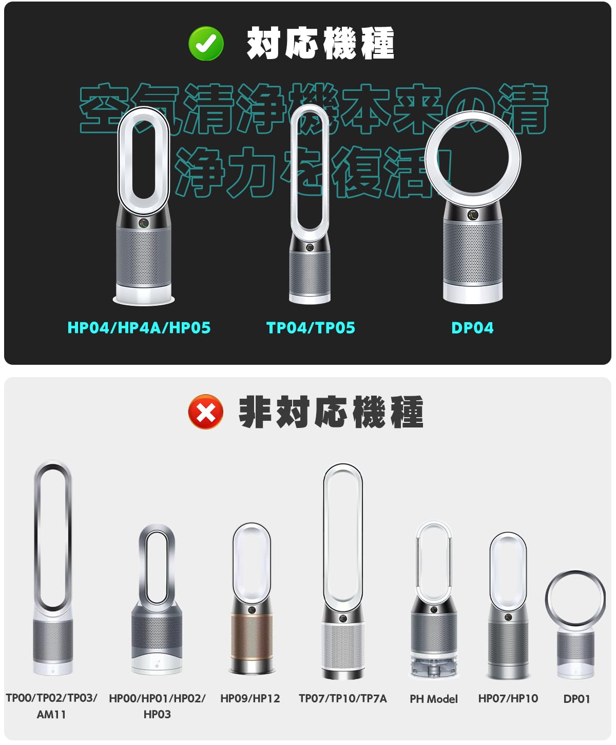 Amazon.co.jp: MSHNE ダイソン 空気清浄機 対応交換用フィルターセット